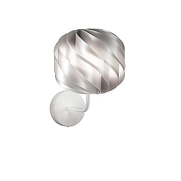 Applique Moderna Globe Polilux ® Argento E Metallo 1 Luce E27