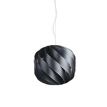 Lampadario Moderno Globe Polilux ® Nero E Metallo Cromo 2 Luci E27