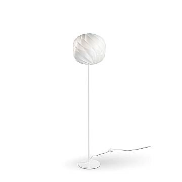 Piantana Moderna Globe Polilux ® Bianco E Metallo 1 Luce E27