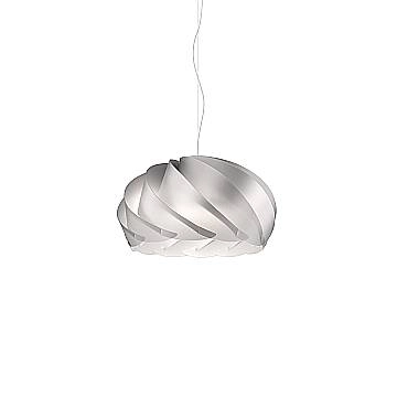 Sospensione Moderna Half Globe Polilux ® Argento E Metallo Cromo 1 Luce E27