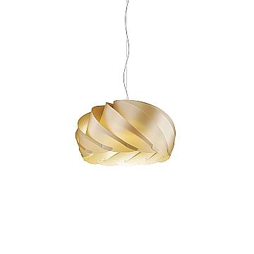 Sospensione Moderna Half Globe Polilux ® New Gold Metallo Cromo 1 Luce E27 D55Cm