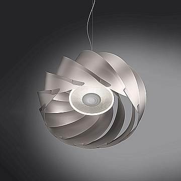 Sospensione Moderna Half Globe Polilux ® Argento Metallo Cromo 1 Luce E27