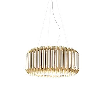 Lampadario Moderno Louise Polilux ® New Gold E Metallo Cromo 5 Luci E27