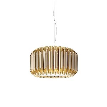 Sospensione Moderna Louise Polilux ® New Gold E Metallo Cromo 1 Luce E27