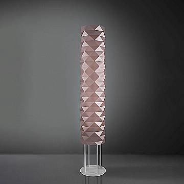 Piantana Moderna Prisma Polilux ® Pink Metal E Metallo 3 Luci E27