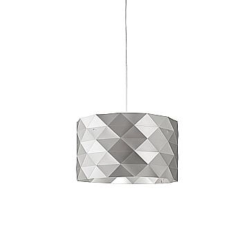 Lampadario Moderno Prisma Polilux ® Argento E Metallo Cromo 5 Luci E27