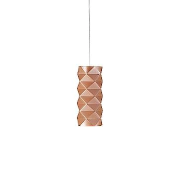 Sospensione Moderna Prisma Polilux ® Rame E Metallo Cromo 1 Luce E27