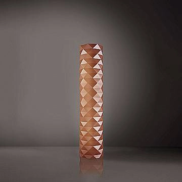 Piantana Moderna Prisma Polilux ® Rame E Metallo 3 Luci E27 H122Cm