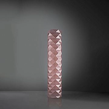 Piantana Moderna Prisma Polilux ® Pink Metal E Metallo 3 Luci E27 H122Cm