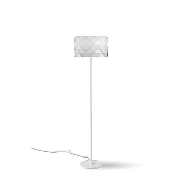 Piantana Moderna Prisma Polilux ® Bianco E Metallo 1 Luce E27