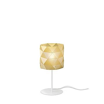 Lampada Da Scrivania Moderna Prisma Polilux ® New Gold E Metallo 1 Luce E27