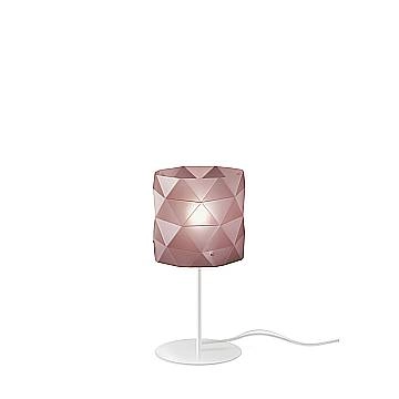 Lampada Da Scrivania Moderna Prisma Polilux ® Pink Metal E Metallo 1 Luce E27