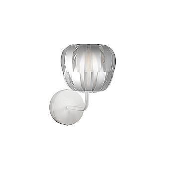 Applique Moderna Queen Polilux ® Argento E Metallo 1 Luce E14