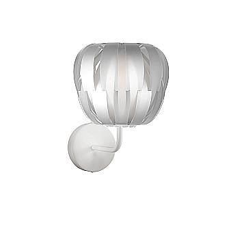 Applique Moderna Queen Polilux ® Argento E Metallo 1 Luce E27