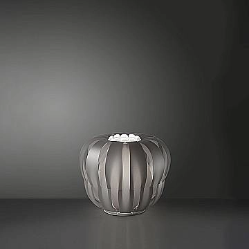 Piantana Moderna Queen Polilux ® Argento E Metallo Bianco 2 Luci E27