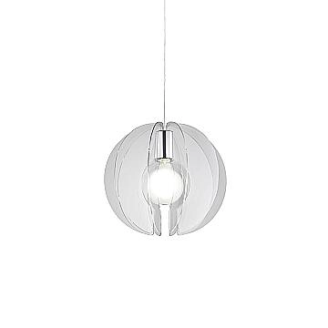 Sospensione Moderna Space Collection Polilux ® Trasparente E Metallo Cromo E27 Sospensione Moderna Space Collection Polilux ® Trasparente E Metallo Cromo E27