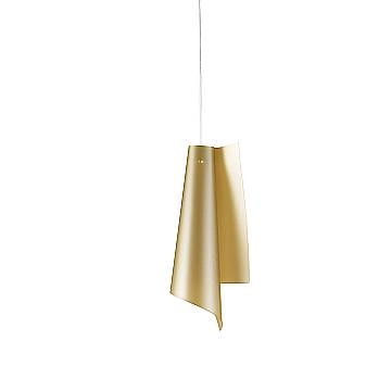 Sospensione Moderna Vela Polilux ® New Gold E Metallo Cromo 1 Luce E27 H68Cm