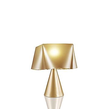Lampada Da Scrivania Moderna Wanda Polilux ® New Gold 1 Luce E14
