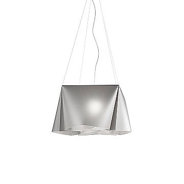 Lampadario Moderno Wanda Polilux ® Argento E Metallo Cromo 3 Luci E27