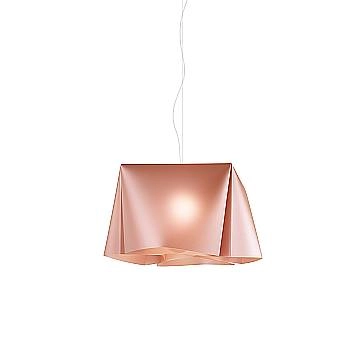 Sospensione Moderna Wanda Polilux ® Rame E Metallo Cromo 1 Luce E27 D45Cm