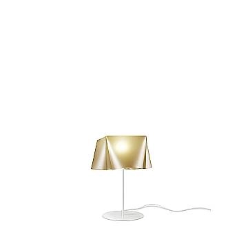 Lampada Da Scrivania Moderna Wanda Polilux ® New Gold E Metallo 1 Luce E14