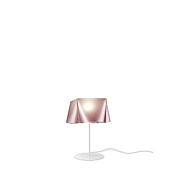Lampada Da Scrivania Moderna Wanda Polilux ® Pink Metal E Metallo 1 Luce E14