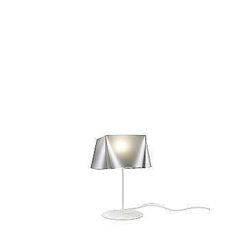 Lampada Da Scrivania Moderna Wanda Polilux ® Argento E Metallo 1 Luce E14