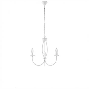 Lampadario Rustico Botte 3 Luci Bianco LuceArt Classic Lampadario Rustico Botte 3 Luci Bianco LuceArt Classic
