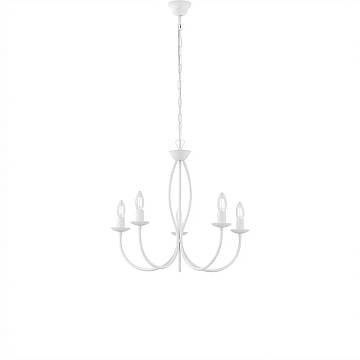 Lampadario Rustico Botte 5 Luci Bianco LuceArt Classic Lampadario Rustico Botte 5 Luci Bianco LuceArt Classic