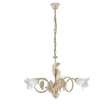 Lampadario Arte Povera Limone 3 Luci Avorio e Bianco LuceArt Classic