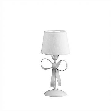 Lampada da Tavolo Shabby Chic Lucy 1 Luce Bianco LuceArt Classic Lampada da Tavolo Shabby Chic Lucy 1 Luce Bianco LuceArt Classic