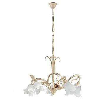 Lampadario Arte Povera Cestino 5 Luci Avorio e Bianco LuceArt Classic Lampadario Arte Povera Cestino 5 Luci Avorio e Bianco LuceArt Classic