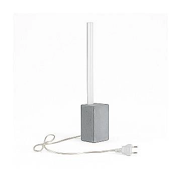 Lampada Da Tavolo Moderna Melbourne Cemento E Alluminio Led Integrato 10W 4000K