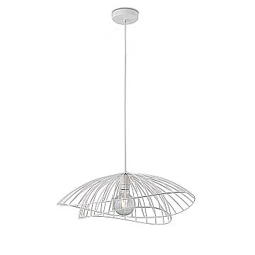 Sospensione Contemporanea Adelaide In Metallo Bianco 1 Luce E27
