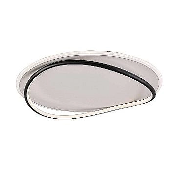 Plafoniera Moderna Cairns Plastica Nero-Bianco Led 58W Dimmerabile
