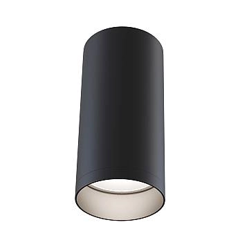 Maytoni Lampada da soffitto moderna Focus 1 luce GU10 nero metallo