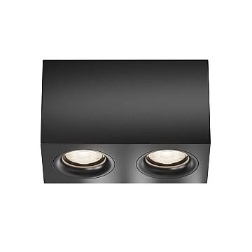 Maytoni Lampada Da Soffitto Slim 2 luci GU10 nero alluminio