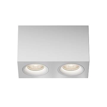 Maytoni Lampada da soffitto Slim 2 luci GU10 bianco alluminio