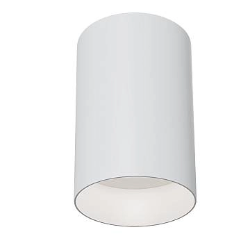 Maytoni Lampada da soffitto moderna Slim 1 luce GU10 bianco alluminio