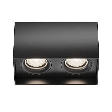 Maytoni Lampada da soffitto Slim 2 luci GU10 nero alluminio