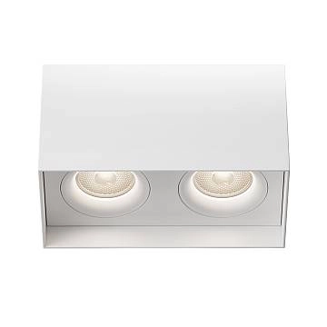 Maytoni Lampada da soffitto Slim 2 luci GU10 bianco alluminio