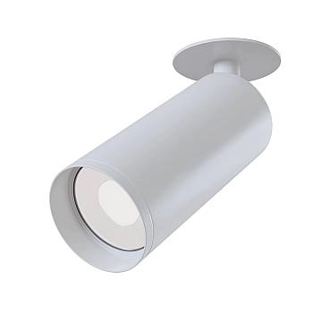 Maytoni lampada da soffitto moderna Focus 1 luce GU10 bianco metallo