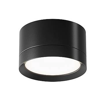 Maytoni Lampada da soffitto Hoop 1 luce GX53 dimmerabile nero metallo