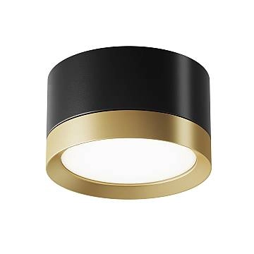 Maytoni Lampada da soffitto Hoop 1 luce GX53 dimmerabile nero alluminio