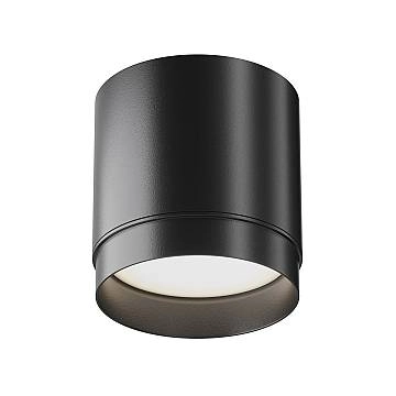 Maytoni Lampada da soffitto moderna Polar 1 luce GX53 dimmerabile nero alluminio