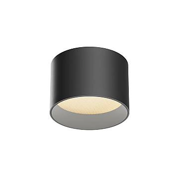 Maytoni Lampada da soffitto moderna Vega 1 luce LED integrato nero alluminio