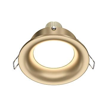 Maytoni Lampada da incasso Slim 1 luce GU10 oro alluminio