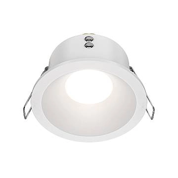 Maytoni Lampada da Incasso Zoom 1 luce GU10 bianco alluminio