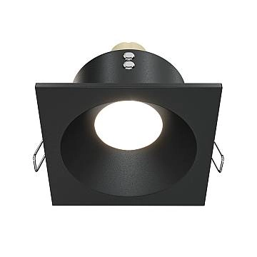 Maytoni Lampada da incasso Zoom 1 luce GU10 nero alluminio