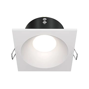 Maytoni Lampada da incasso Zoom 1 luce GU10 bianco alluminio